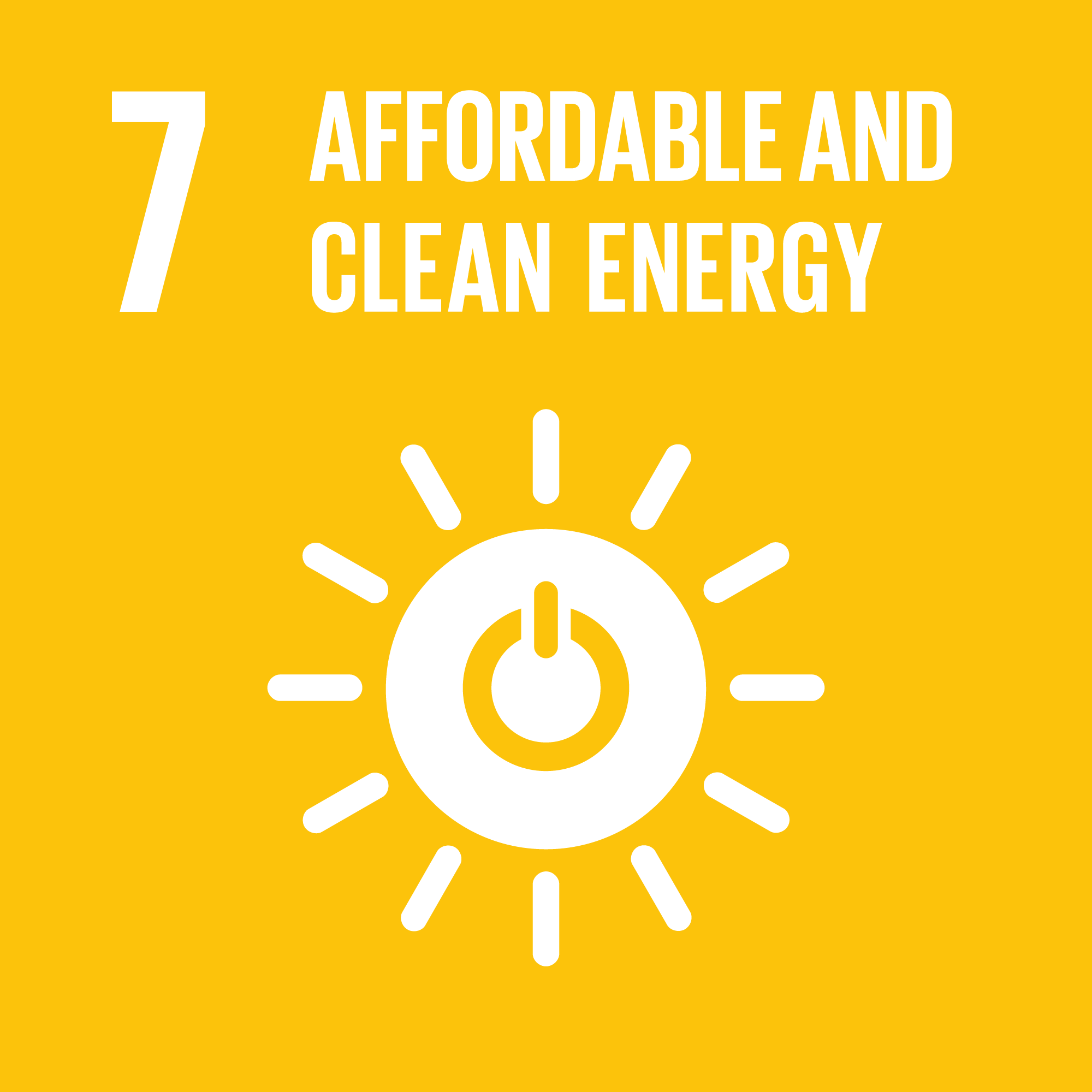Sustainable Development Goal 7: SDG 7: Affordable and Clean Energy